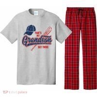 That's My Grandson Out There Baseball Inspired Double Play Pajama Set thumb 0