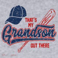 That's My Grandson Out There Baseball Inspired Double Play Women's Sweatshirt thumb 2