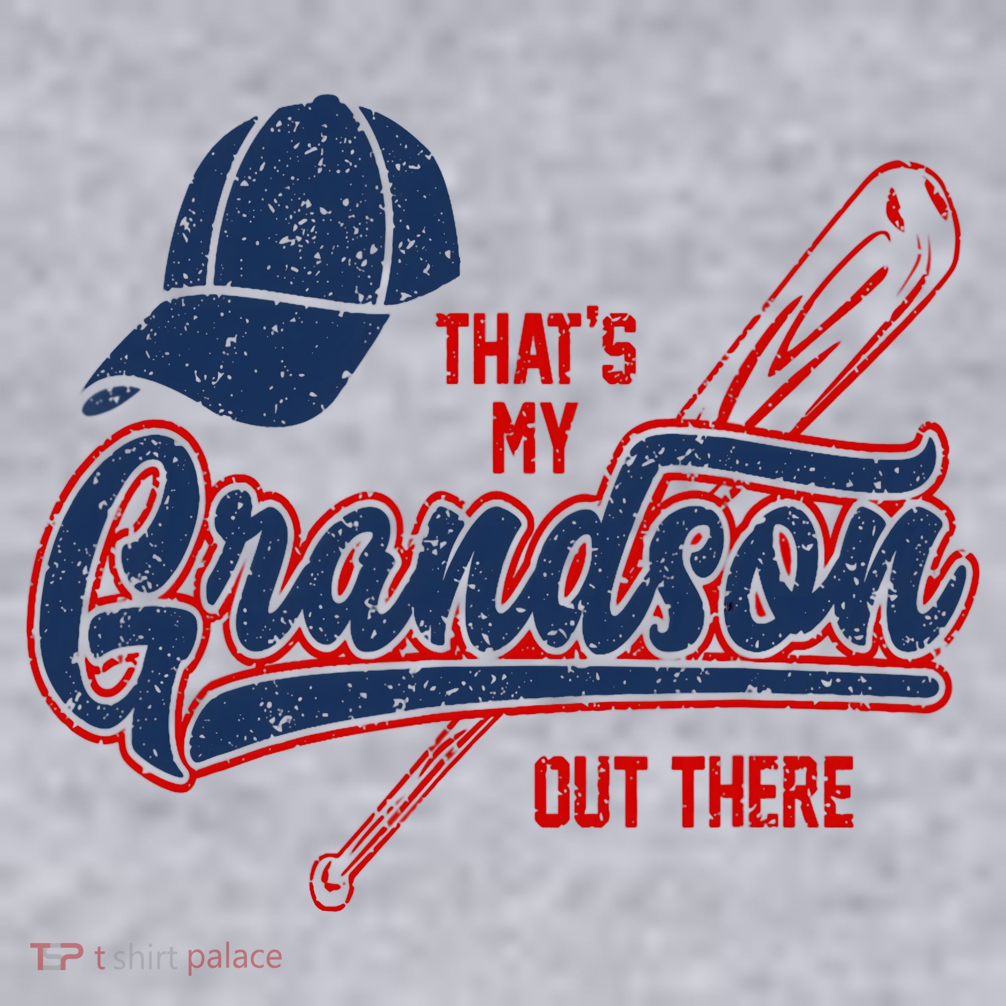 That's My Grandson Out There Baseball Inspired Double Play Women's Sweatshirt