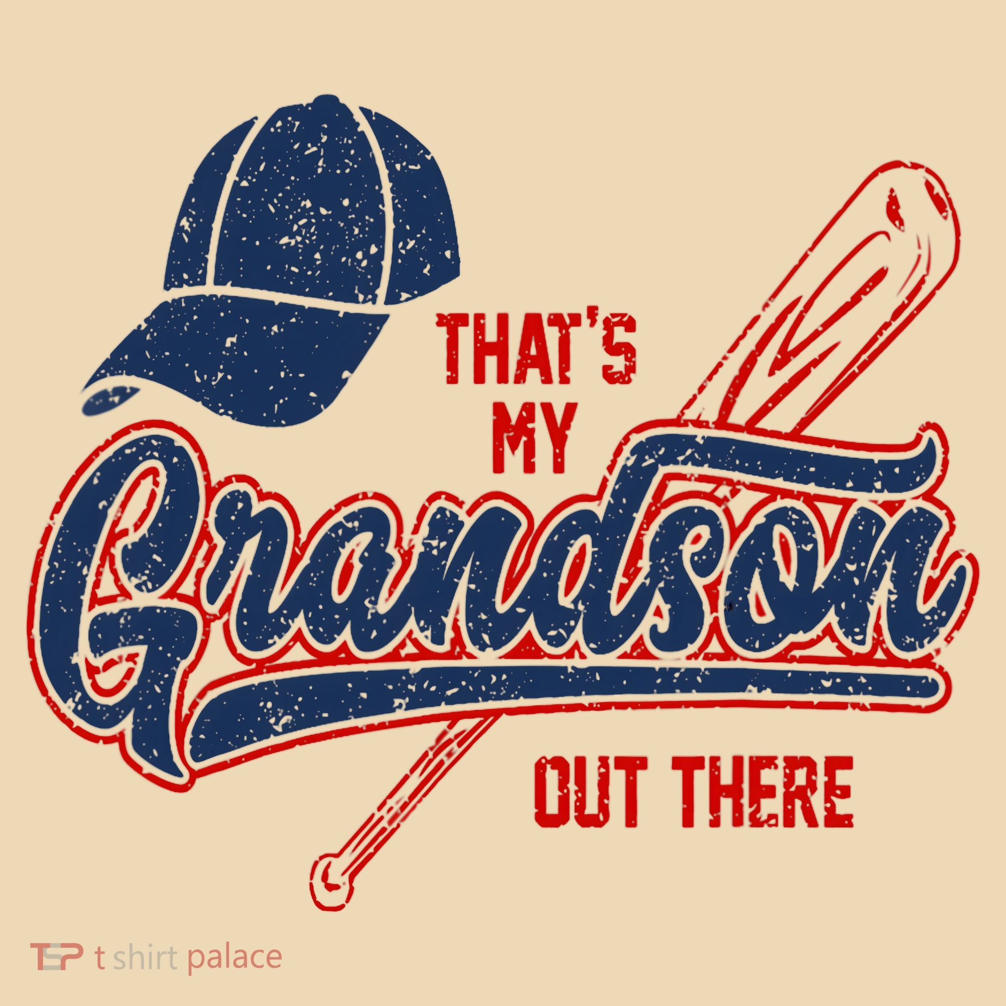 That's My Grandson Out There Baseball Inspired Double Play Tote Bag