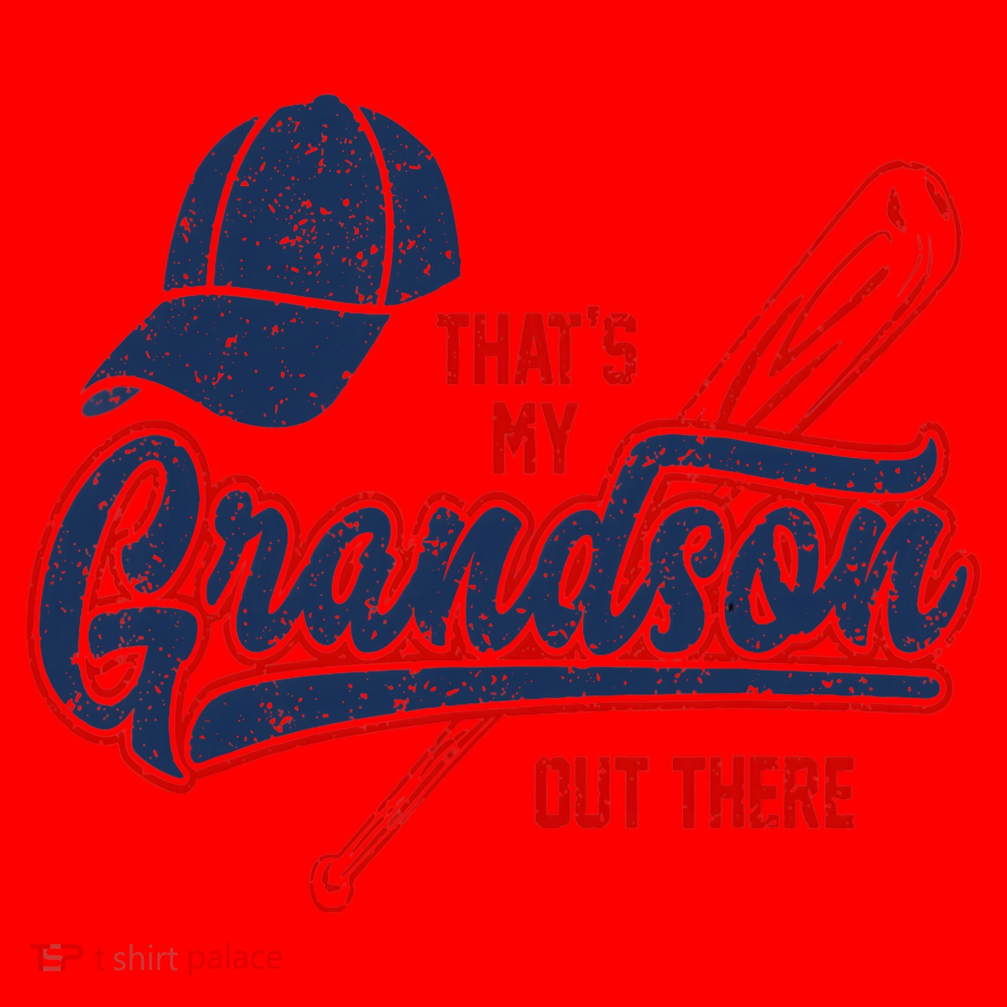 That's My Grandson Out There Baseball Inspired Double Play Santa Hat