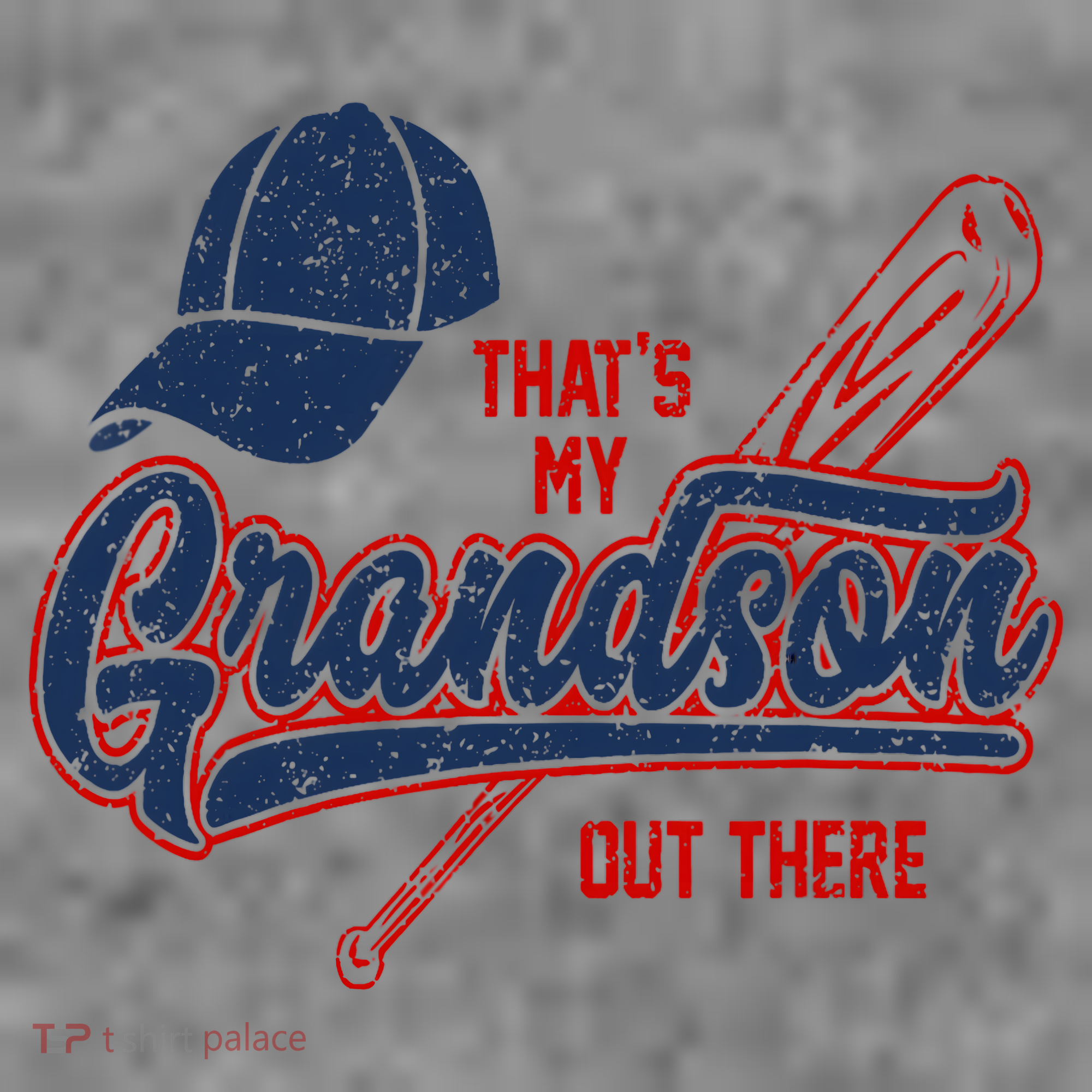 That's My Grandson Out There Baseball Inspired Double Play Toddler Hoodie