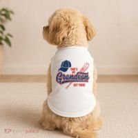 That's My Grandson Out There Baseball Inspired Double Play Doggie Tank thumb 2