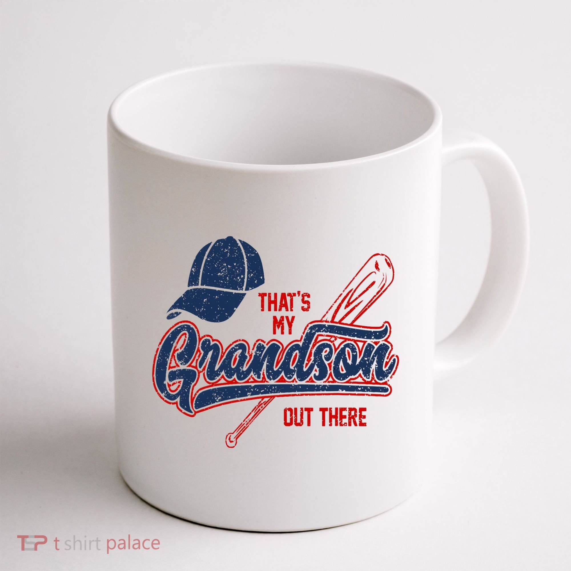 That's My Grandson Out There Baseball Inspired Double Play Coffee Mug