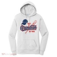 That's My Grandson Out There Baseball Inspired Double Play Women's Hoodie thumb 0