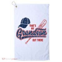 That's My Grandson Out There Baseball Inspired Double Play Golf Towel thumb 0