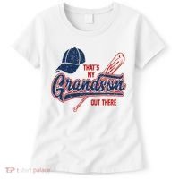 That's My Grandson Out There Baseball Inspired Double Play Women's T-Shirt thumb 0