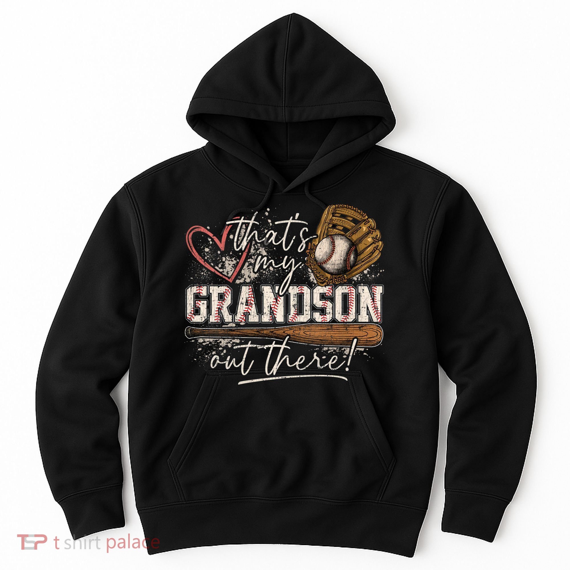 Thats My Grandson Out There Baseball Grandma Hoodie