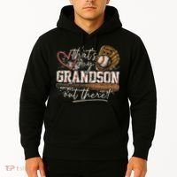 Thats My Grandson Out There Baseball Grandma Hoodie thumb 2