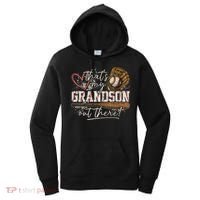 Thats My Grandson Out There Baseball Grandma Women's Hoodie thumb 0