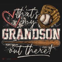 Thats My Grandson Out There Baseball Grandma Women's Hoodie thumb 2