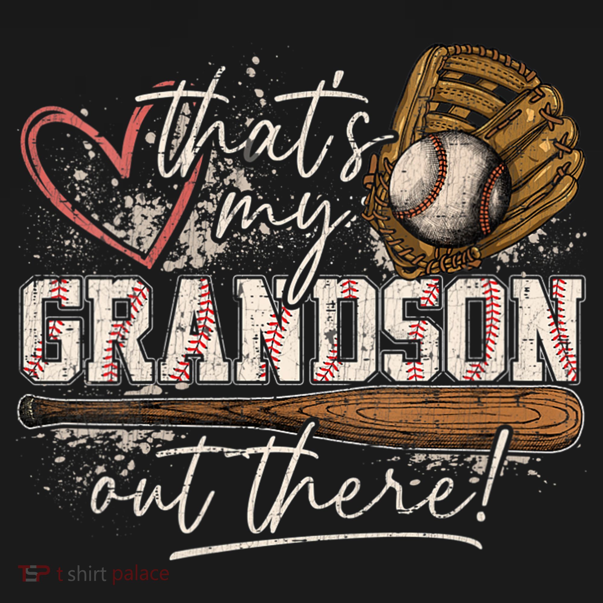 Thats My Grandson Out There Baseball Grandma Women's Hoodie
