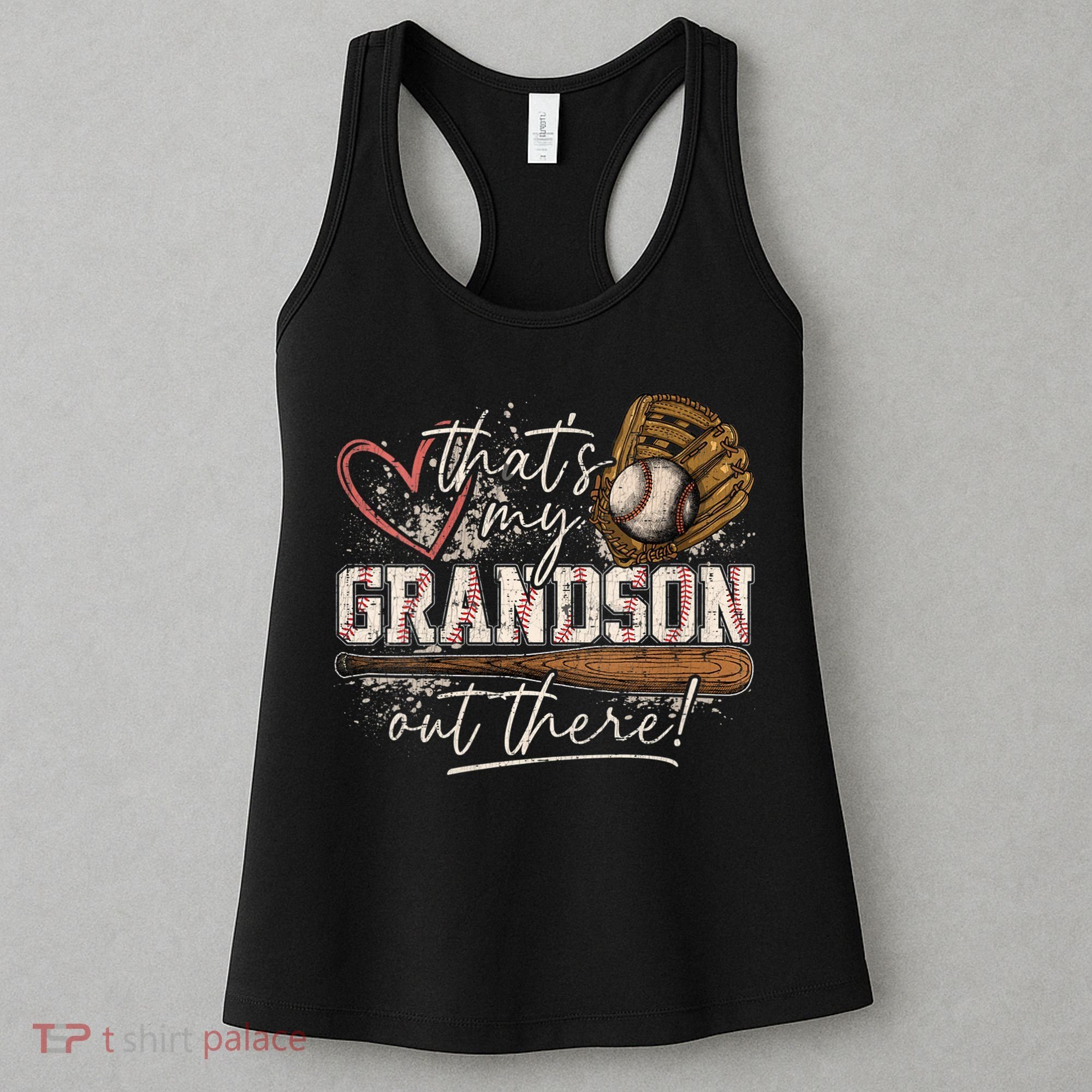 Thats My Grandson Out There Baseball Grandma Women's Tank Top