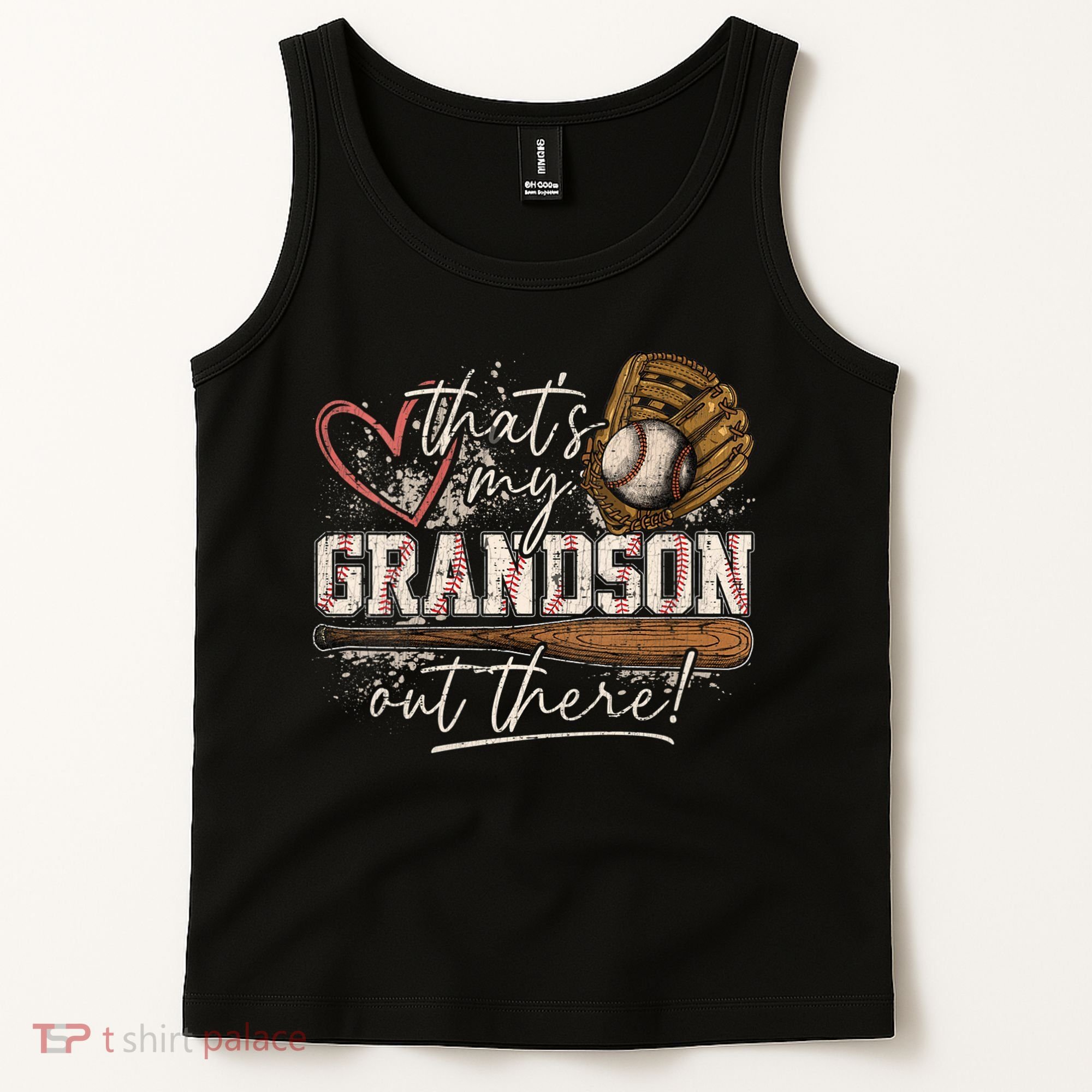 Thats My Grandson Out There Baseball Grandma Tank Top