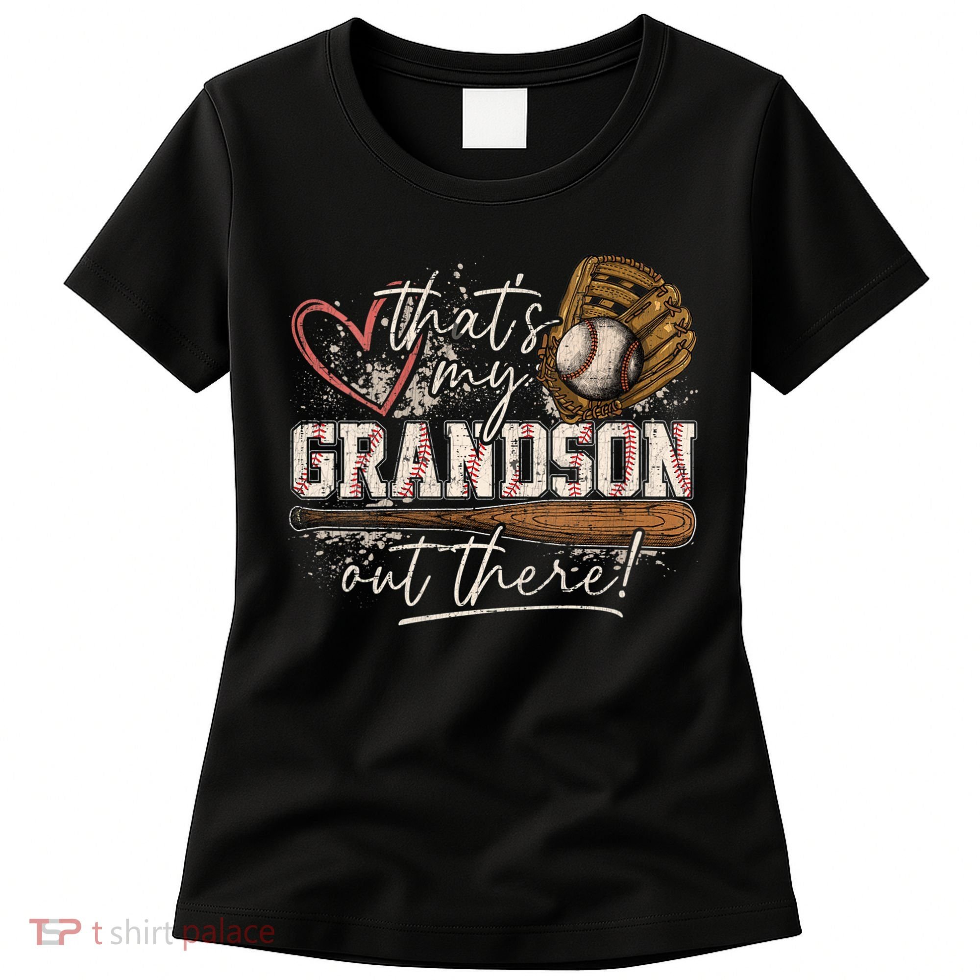 Thats My Grandson Out There Baseball Grandma Women's T-Shirt