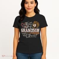 Thats My Grandson Out There Baseball Grandma Women's T-Shirt thumb 4