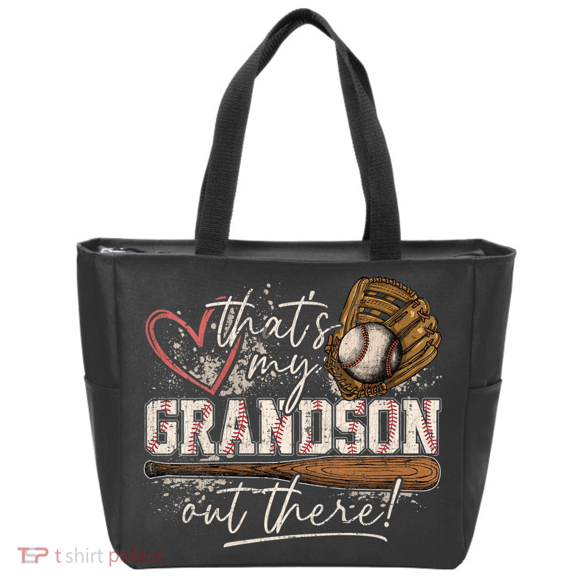 Thats My Grandson Out There Baseball Grandma Tote Bag