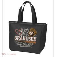 Thats My Grandson Out There Baseball Grandma Tote Bag thumb 3