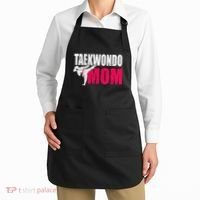Taekwondo Mom Gift Idea Wo Tae Cool Taekwondo Uniform Apron thumb 2