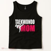 Taekwondo Mom Gift Idea Wo Tae Cool Taekwondo Uniform Tank Top thumb 2