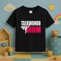 Taekwondo Mom Gift Idea Wo Tae Cool Taekwondo Uniform Toddler T-Shirt thumb 3