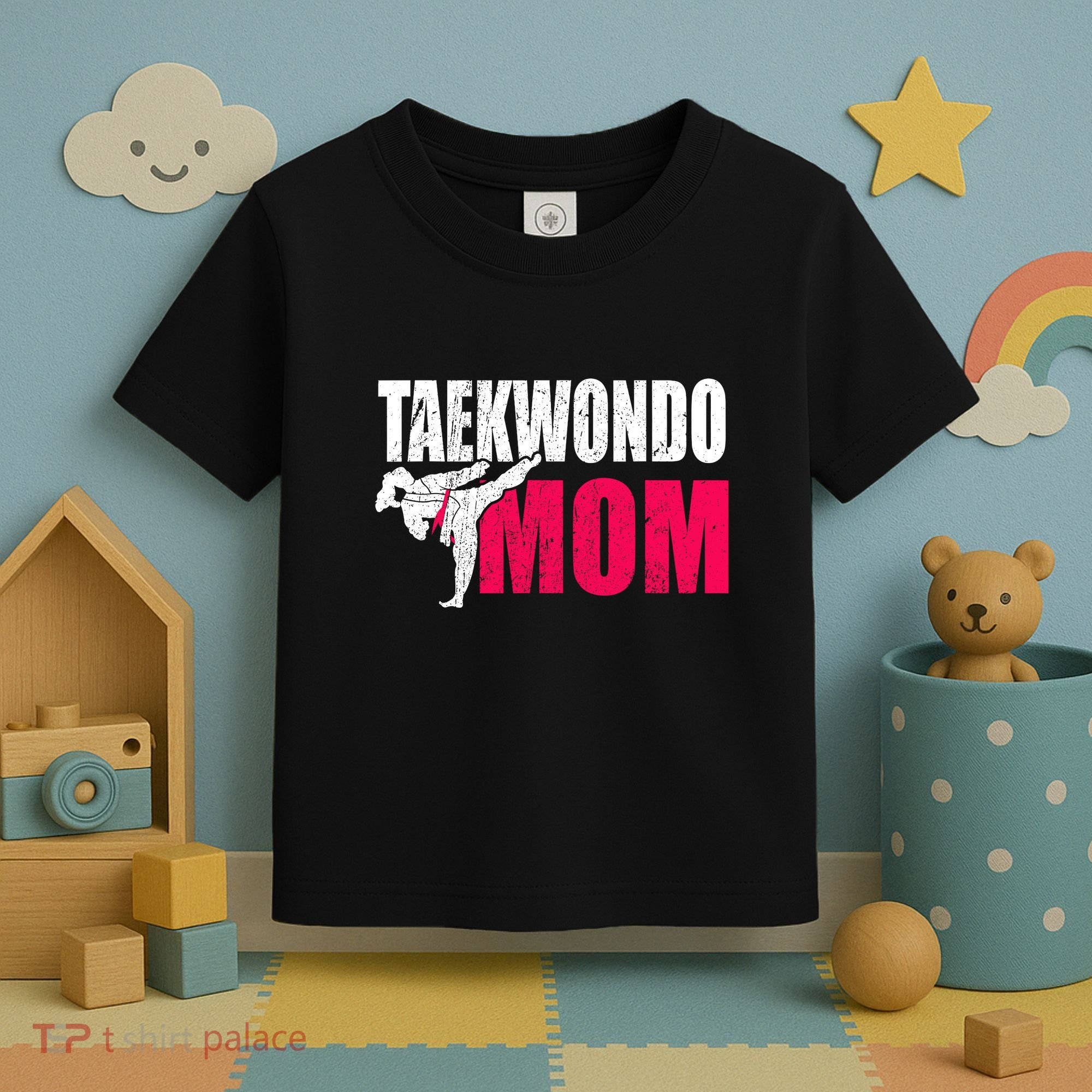 Taekwondo Mom Gift Idea Wo Tae Cool Taekwondo Uniform Toddler T-Shirt