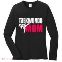 Taekwondo Mom Gift Idea Wo Tae Cool Taekwondo Uniform Women's Long Sleeve Shirt thumb 0