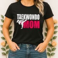 Taekwondo Mom Gift Idea Wo Tae Cool Taekwondo Uniform Women's T-Shirt thumb 2