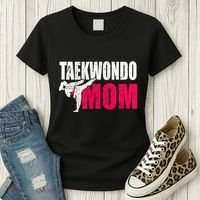 Taekwondo Mom Gift Idea Wo Tae Cool Taekwondo Uniform Women's T-Shirt thumb 3