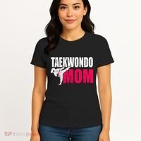 Taekwondo Mom Gift Idea Wo Tae Cool Taekwondo Uniform Women's T-Shirt thumb 4