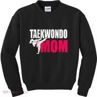 Taekwondo Mom Gift Idea Wo Tae Cool Taekwondo Uniform Kids Sweatshirt thumb 0