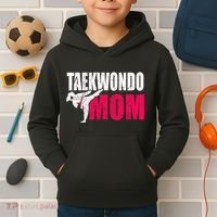 Taekwondo Mom Gift Idea Wo Tae Cool Taekwondo Uniform Kids Hoodie thumb 2