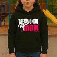 Taekwondo Mom Gift Idea Wo Tae Cool Taekwondo Uniform Kids Hoodie thumb 3