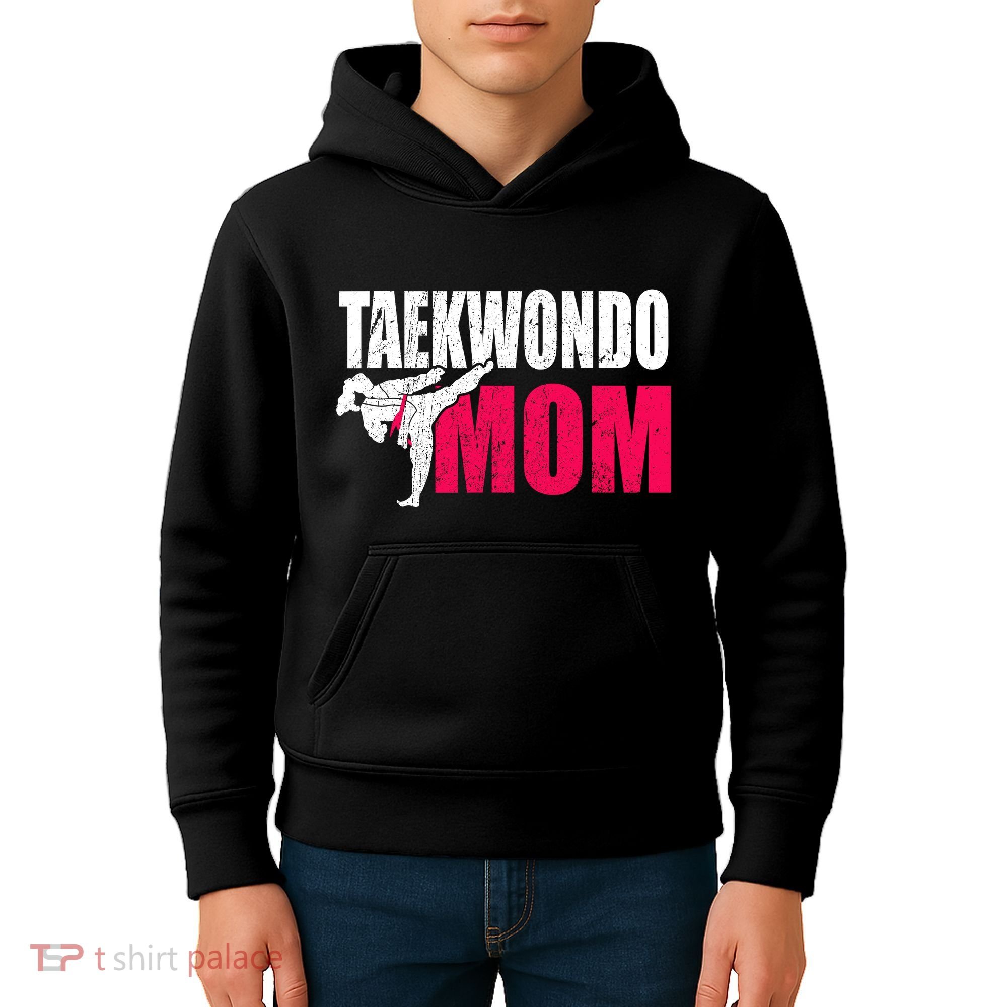 Taekwondo Mom Gift Idea Wo Tae Cool Taekwondo Uniform Kids Hoodie