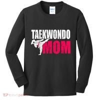 Taekwondo Mom Gift Idea Wo Tae Cool Taekwondo Uniform Kids Long Sleeve Shirt thumb 0
