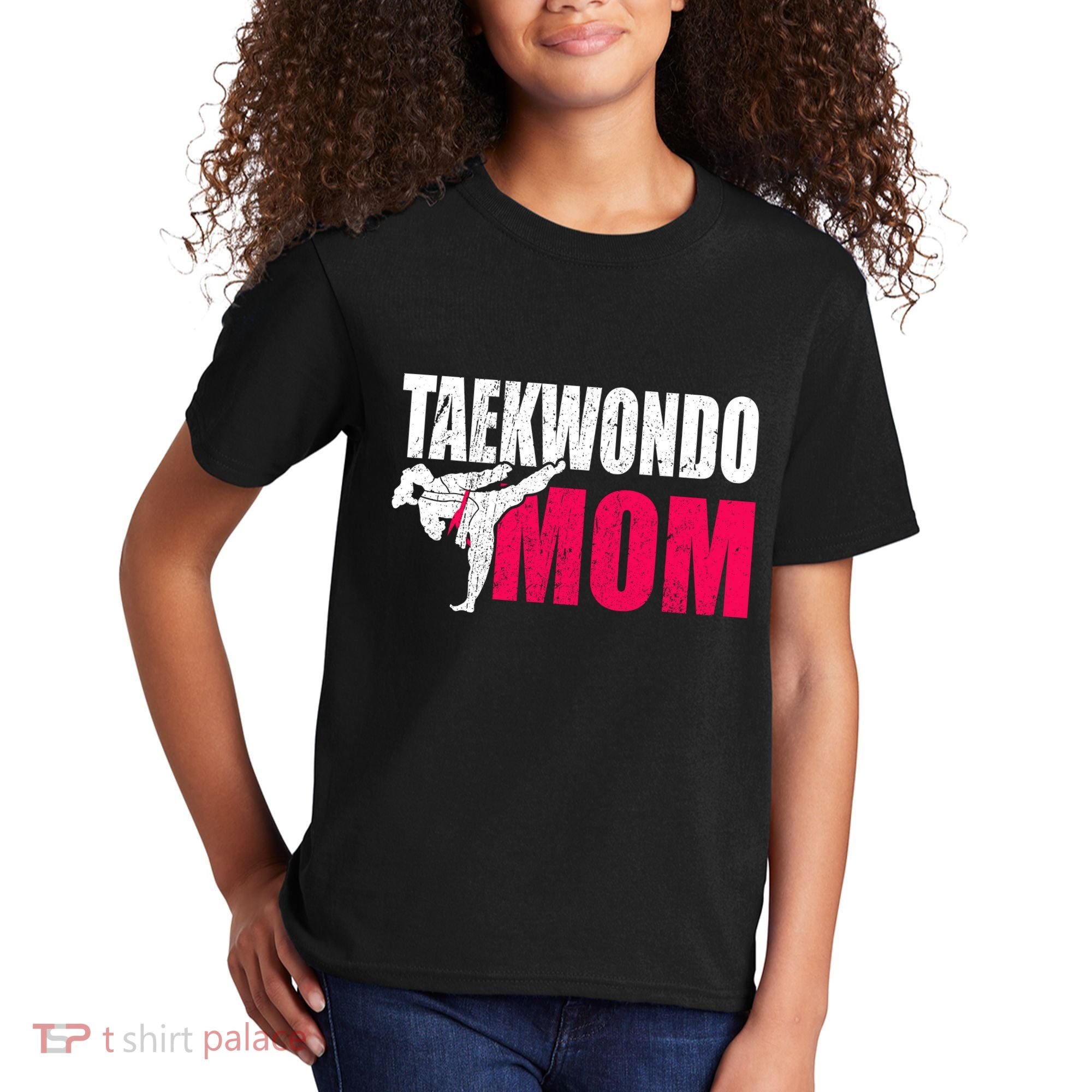 Taekwondo Mom Gift Idea Wo Tae Cool Taekwondo Uniform Kids T-Shirt