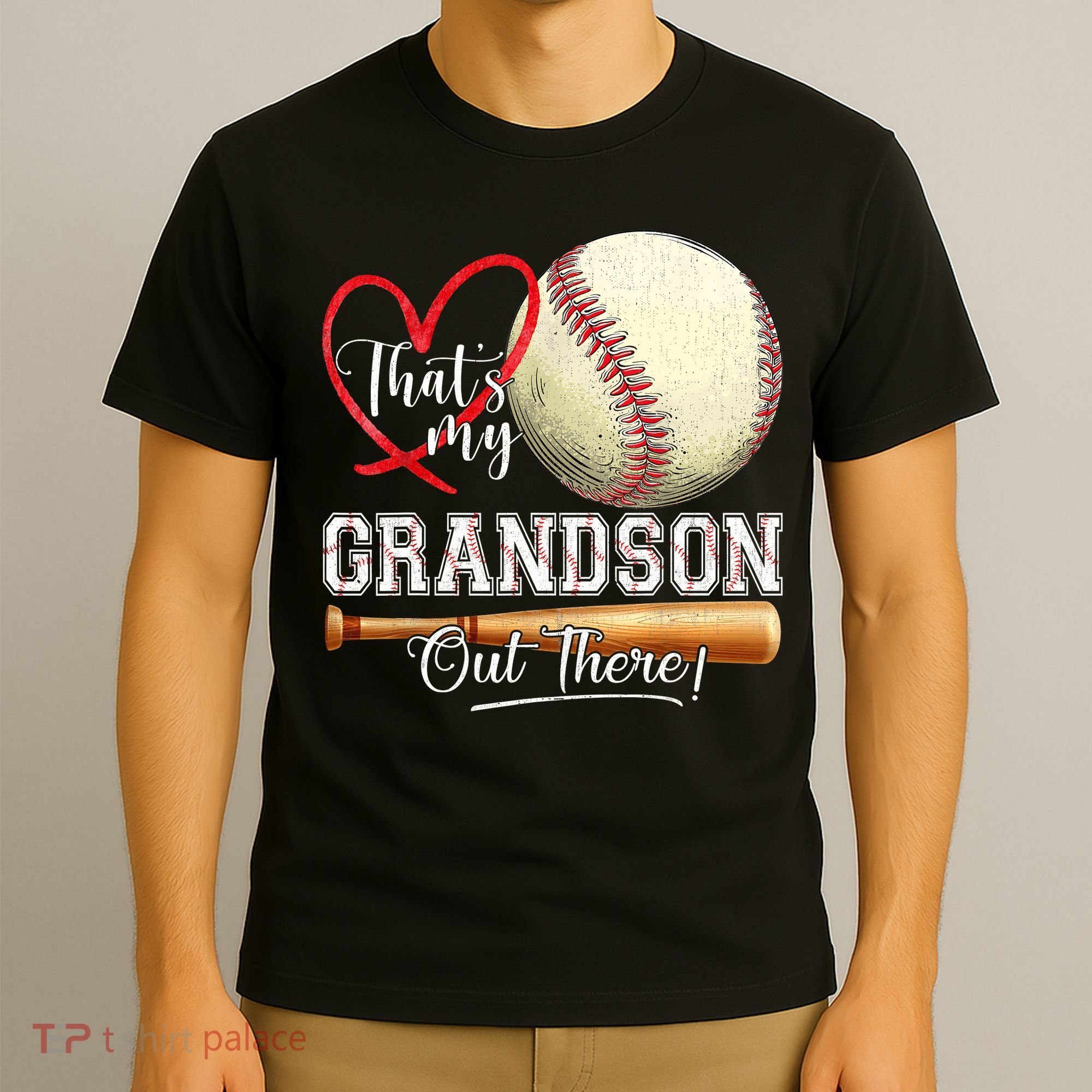 ThatS My Grandson Out There Baseball Grandma MotherS Day T-Shirt