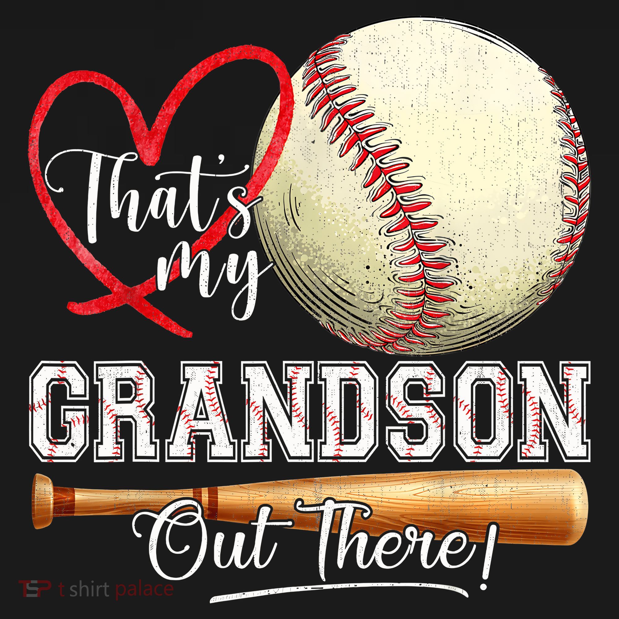 ThatS My Grandson Out There Baseball Grandma MotherS Day T-Shirt