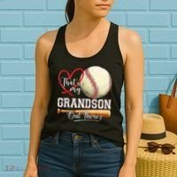 ThatS My Grandson Out There Baseball Grandma MotherS Day Women's Tank Top thumb 2