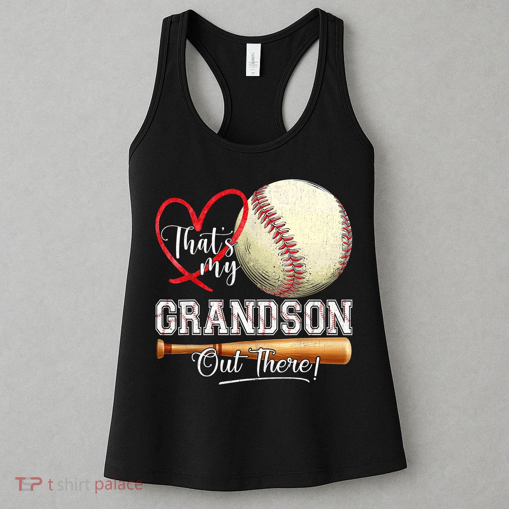 ThatS My Grandson Out There Baseball Grandma MotherS Day Women's Tank Top