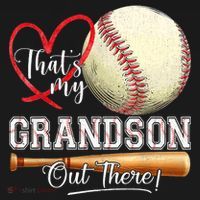 ThatS My Grandson Out There Baseball Grandma MotherS Day Women's Tank Top thumb 5