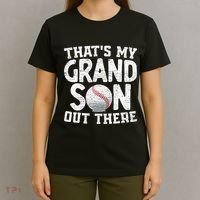 Thats My Grandson Out There Baseball Grandpa Grandma T-Shirt thumb 4