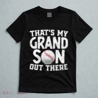 Thats My Grandson Out There Baseball Grandpa Grandma T-Shirt thumb 5