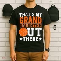 That’s My Granddaughter Out There Basketball Grandma T-Shirt thumb 6