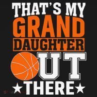That’s My Granddaughter Out There Basketball Grandma T-Shirt thumb 7