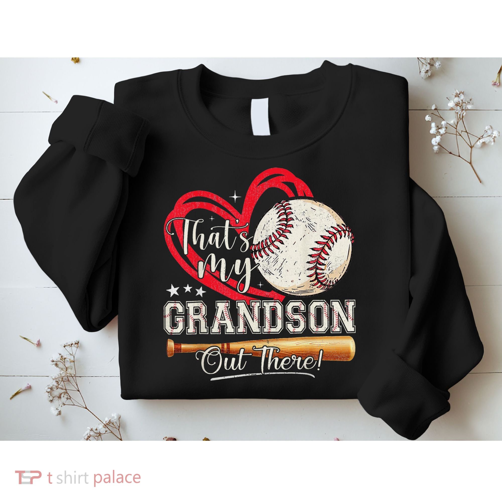 That's My Grandson Out There Baseball Grandma Mother's Day Sweatshirt