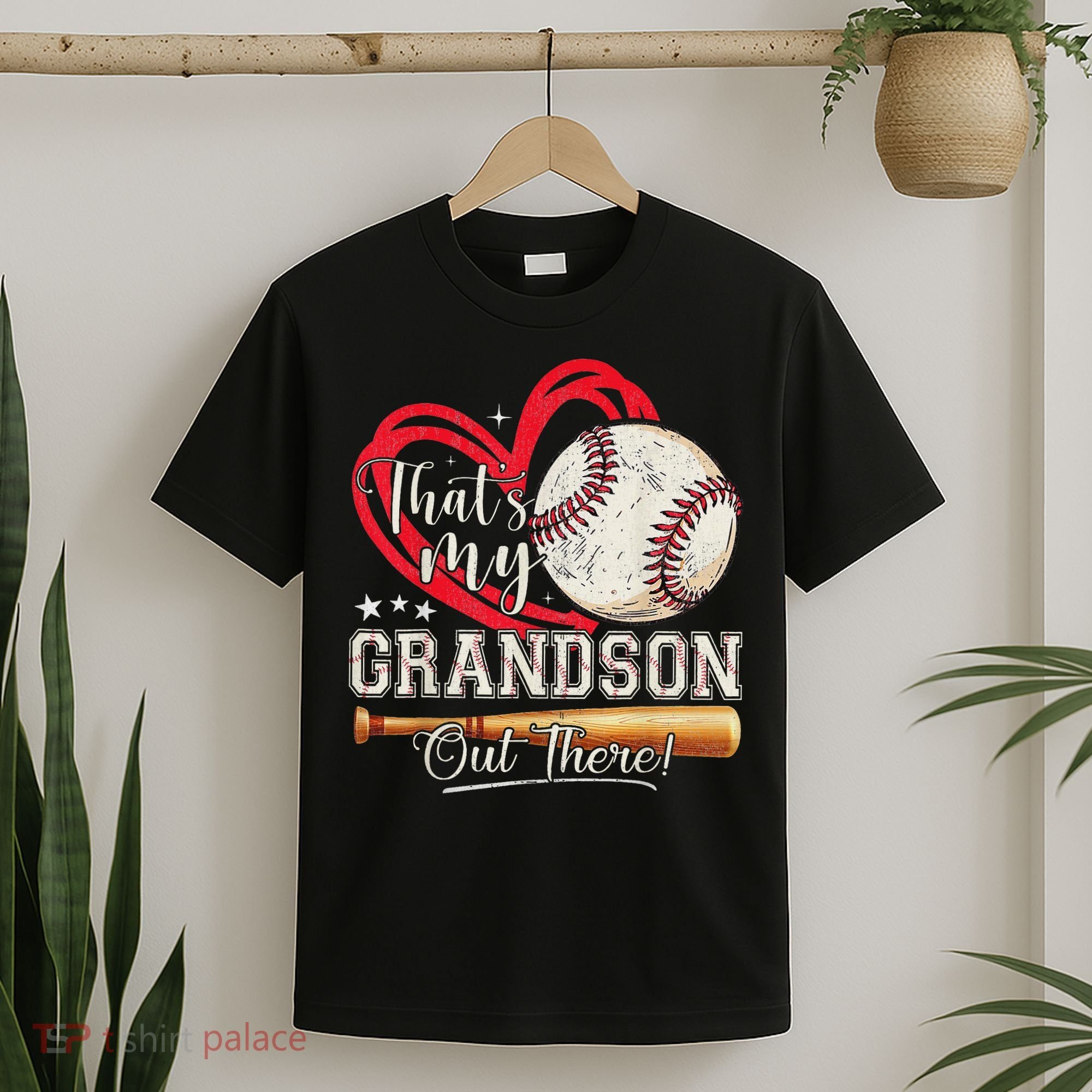 That's My Grandson Out There Baseball Grandma Mother's Day T-Shirt