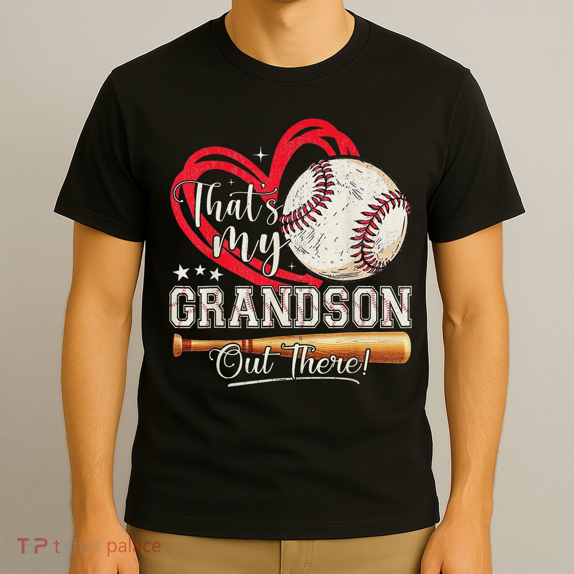 That's My Grandson Out There Baseball Grandma Mother's Day T-Shirt