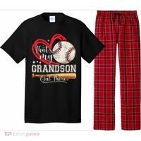 That's My Grandson Out There Baseball Grandma Mother's Day Pajama Set thumb 0
