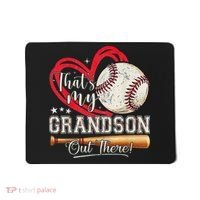 That's My Grandson Out There Baseball Grandma Mother's Day Mousepad thumb 0
